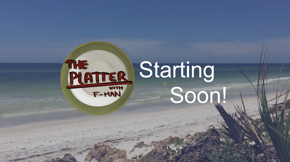 F-Man is from South Florida. The Starting Buffer shows a South Florida beach with the logo and starting message overlaid.